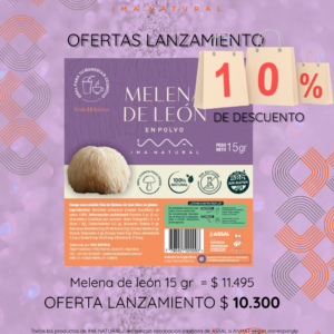 Melena de león en polvo  YACHAI 15 gramos